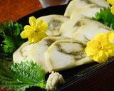 長岡巾着なすの蒸しなすと冷やし茶漬け作り方4写真
