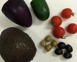 旦那レシピ㉖アボカドのカラフルサラダ作り方1写真