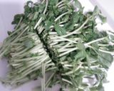 豆苗のおかか炒め作り方1写真