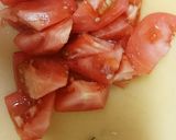 なすトマト豚肉のオイスター炒め作り方1写真