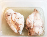 【作り置き】蒸し茹で鶏むね肉作り方2写真
