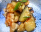 茄子と豚バラの醤油炒め　超簡単作り方3写真