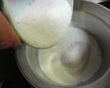 パパンで、イチゴミルク味の練乳　かき氷に作り方8写真