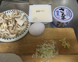 さんま缶で簡単に☆豆腐とやさしい卵とじ作り方1写真