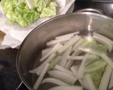 やさいの湯引き（ルッコラと白菜）作り方2写真