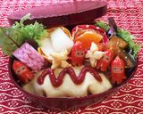 簡単 キャラ弁 おかず 忍者星人作り方8写真