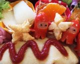 簡単 キャラ弁 おかず 忍者星人作り方9写真
