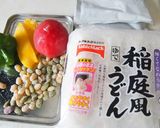ランチは簡単！稲庭饂飩カレーチーズ焼き♪作り方1写真