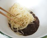ランチは簡単！稲庭饂飩カレーチーズ焼き♪作り方3写真