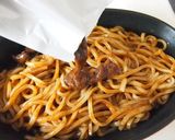 ランチは簡単！稲庭饂飩カレーチーズ焼き♪作り方4写真