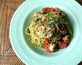 缶詰で簡単!!さばのジェノベーゼ風パスタ作り方4写真