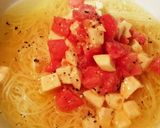 トマトスープで食べる☆冷製パスタ♪作り方5写真