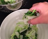 やさいの湯引き（ルッコラと白菜）作り方5写真
