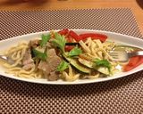 ソーキそば風　スープパスタ（手打ち麺）作り方8写真
