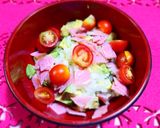 ミニトマトとアボカドのチーズココット♪作り方3写真