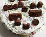 イチゴがないから…チョコで誕生日ケーキ作り方4写真
