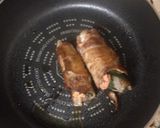 豚バラめんたいロール 少量 お弁当に作り方5写真