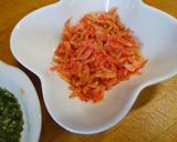 チーズと小えびの磯の風味焼き♪作り方1写真
