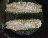 ゴーヤのつくね詰め蒸し焼き作り方4写真