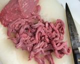 牛モモのオイスター炒め（お弁当にも）作り方1写真