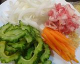 ゴーヤと豚☆焼きそば作り方1写真
