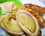 シャキシャキ食感が楽しい♪茗荷の肉巻き作り方5写真