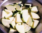 ジャガイモとズッキーニの肉味噌バター作り方2写真