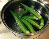 糸引きオクラのとろろ昆布かけ作り方2写真