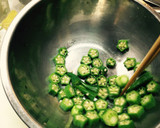 糸引きオクラのとろろ昆布かけ作り方4写真