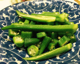 糸引きオクラのとろろ昆布かけ作り方5写真