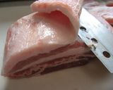 豚バラにんにく味噌のっけ作り方1写真