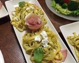 バジルパスタで、クリスマスパーティ料理作り方6写真