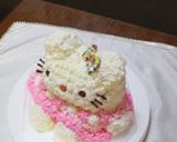 簡単おすわりキティちゃんケーキ作り方4写真