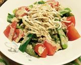 鶏胸肉で ラーメンサラダ☆作り方9写真