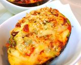 キムチーズ納豆のアボカドココット作り方3写真