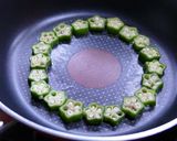可愛い目玉焼き☆オクラ作り方2写真