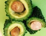 ゴーヤ☆ウィンナ〜入りフライパンで天ぷら作り方2写真