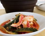 簡単！ゴーヤとタコのチリソース炒め作り方6写真