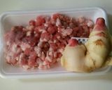 サイコロ生姜の豚味噌作り方1写真