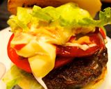 鹿角短角牛のひき肉でアメリカンバーガー作り方4写真