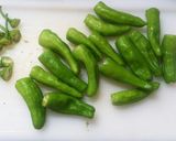 ししとうと人参のごま油炒め作り方1写真
