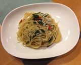 簡単すぎる空心菜とじゃこのパスタ作り方4写真