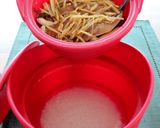 レンジで！いわしとしめじのテリテリ丼作り方4写真