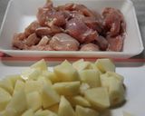 簡単うまい！鶏肉とじゃがいもの味噌バター作り方1写真