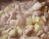 簡単うまい！鶏肉とじゃがいもの味噌バター作り方4写真