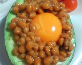 アボカドココット☆月見納豆作り方3写真