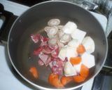 コリコリ砂肝のスジで煮味噌作り方2写真