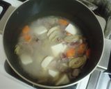コリコリ砂肝のスジで煮味噌作り方3写真