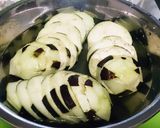 茄子と海老のミルフィーユ甘酢あんかけ作り方1写真