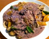 タイ風パープルカレーうどんベジタブル作り方6写真